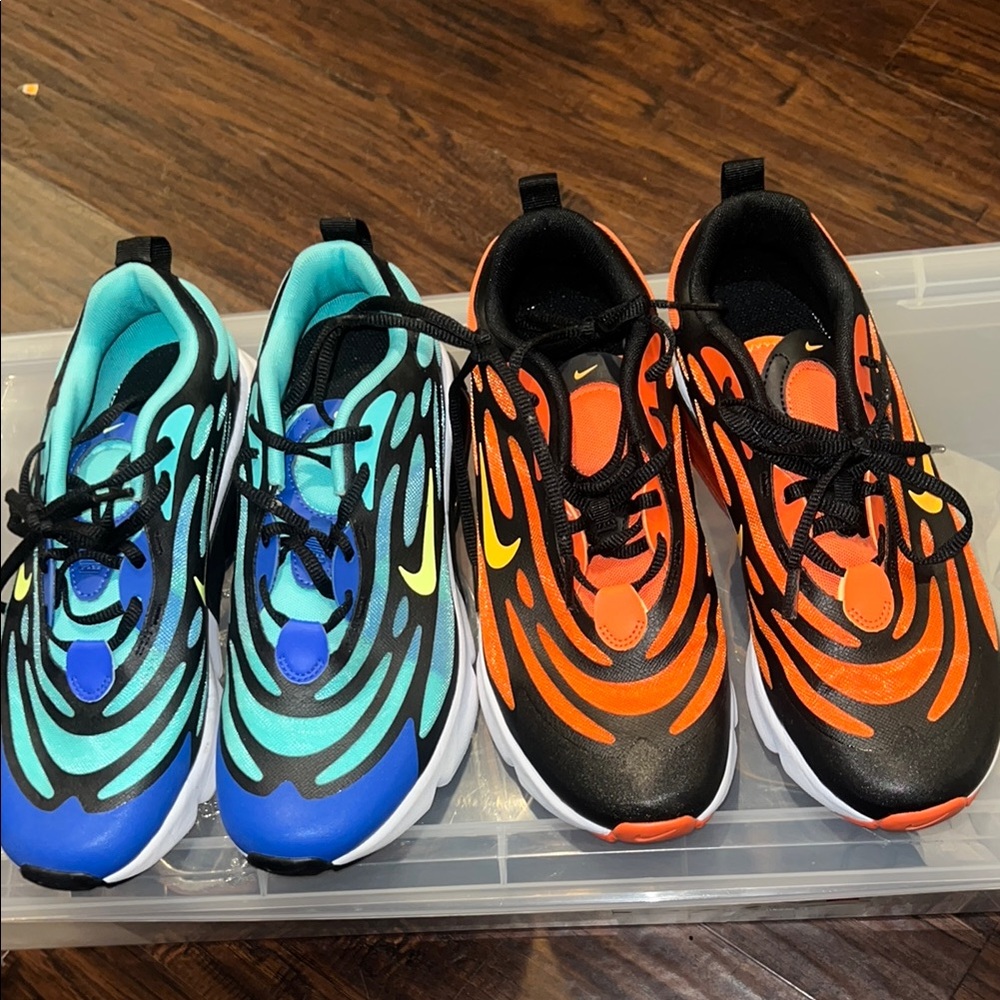 Nike Blue and Orange Exosense Sneakers. Both included with the price! No boxes.